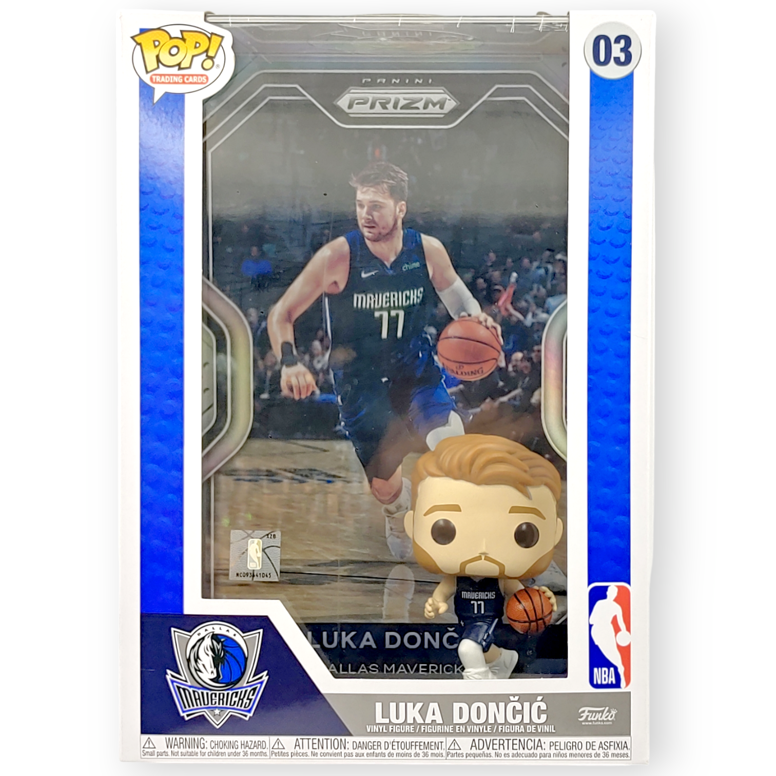 FUNKO POP<NBA>獨行俠盧卡.當錫(收藏卡背景盒)-No.03