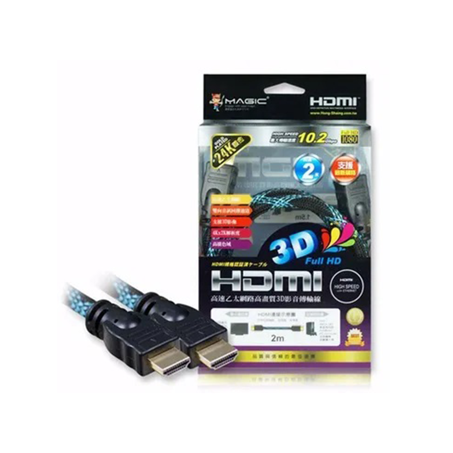 HDMI 1.4版 高畫質影音傳輸線(蛇網編織)