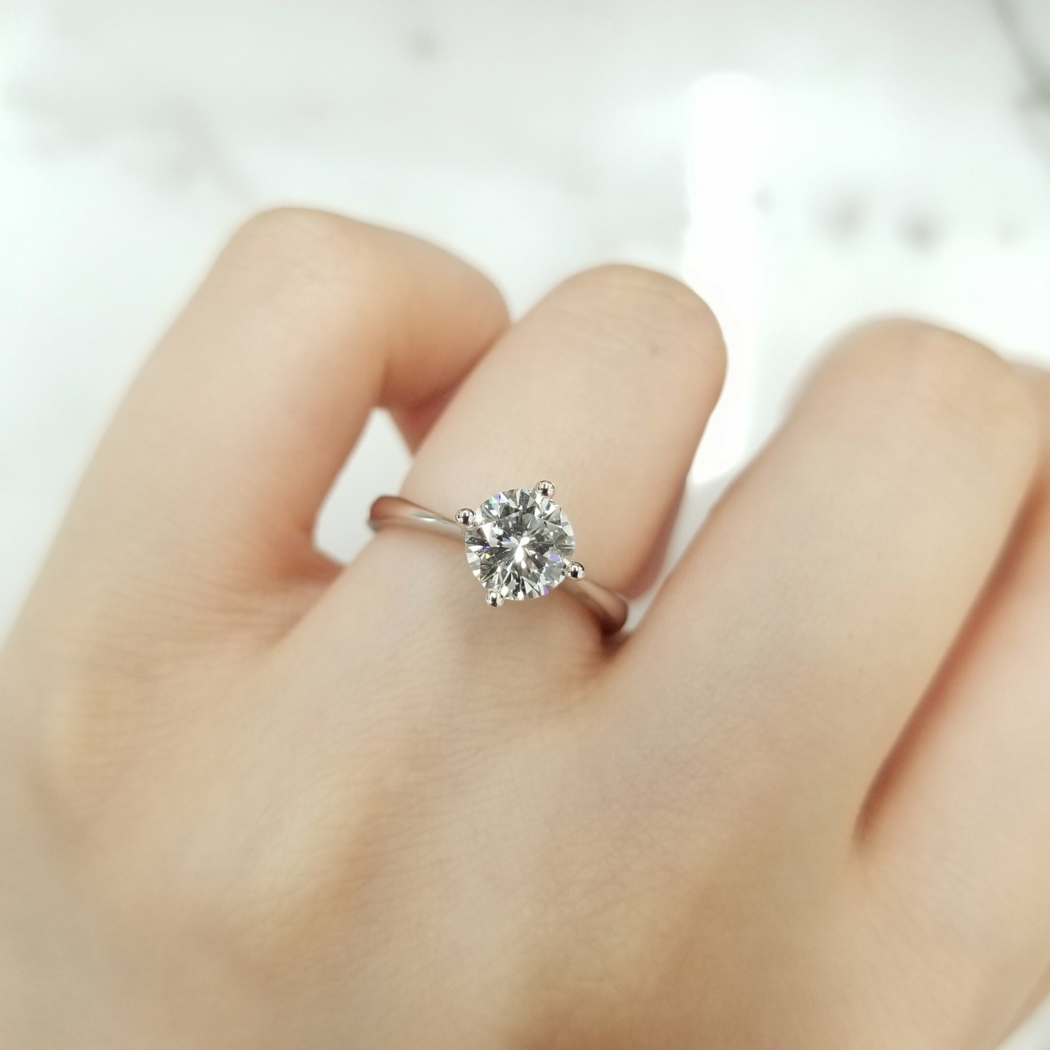 18K White Gold 1.10ct Diamond Ring