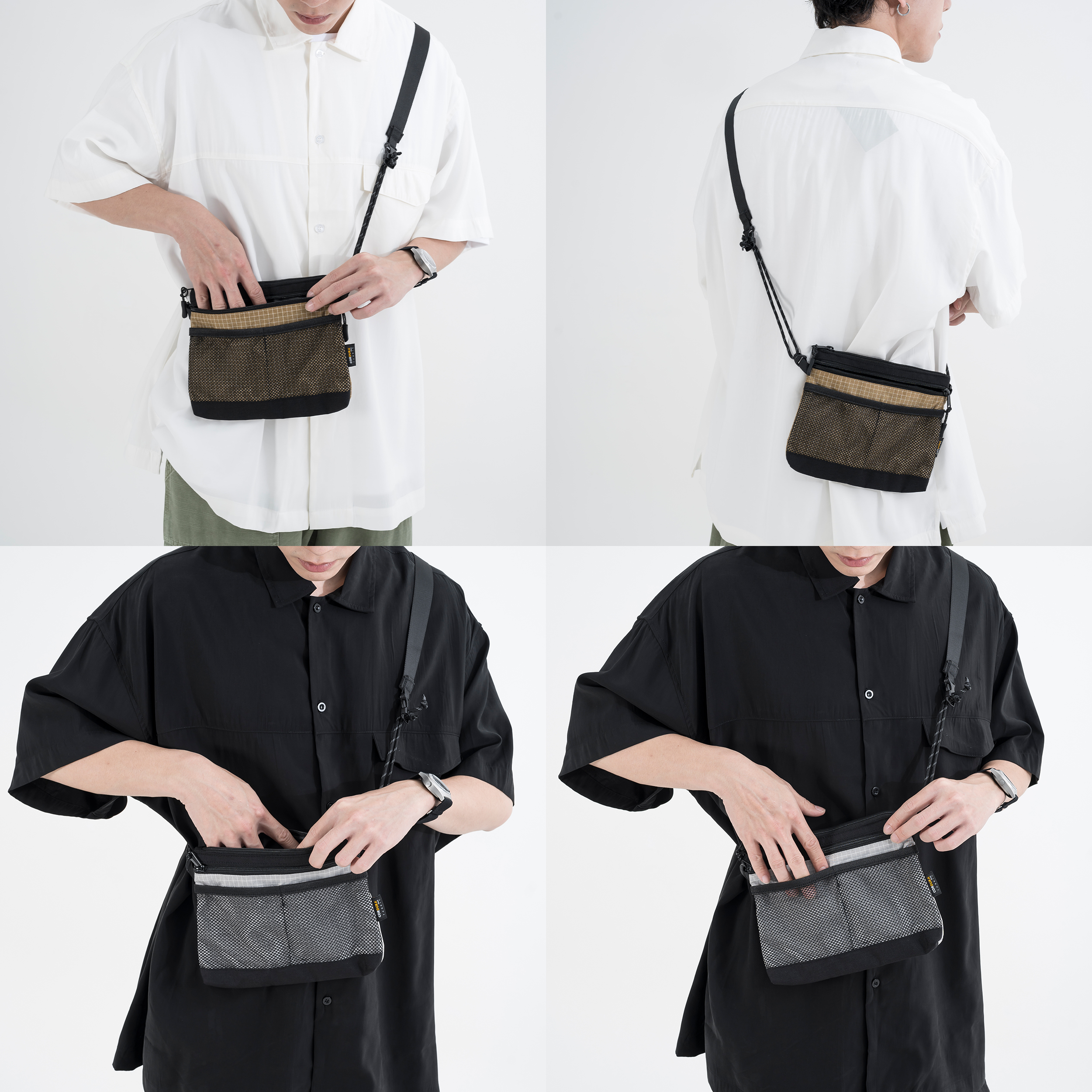 AGILITY Dyneema® Sacoche Crossbody Bag 大力馬 格紋 貼身小包 [B-SB]