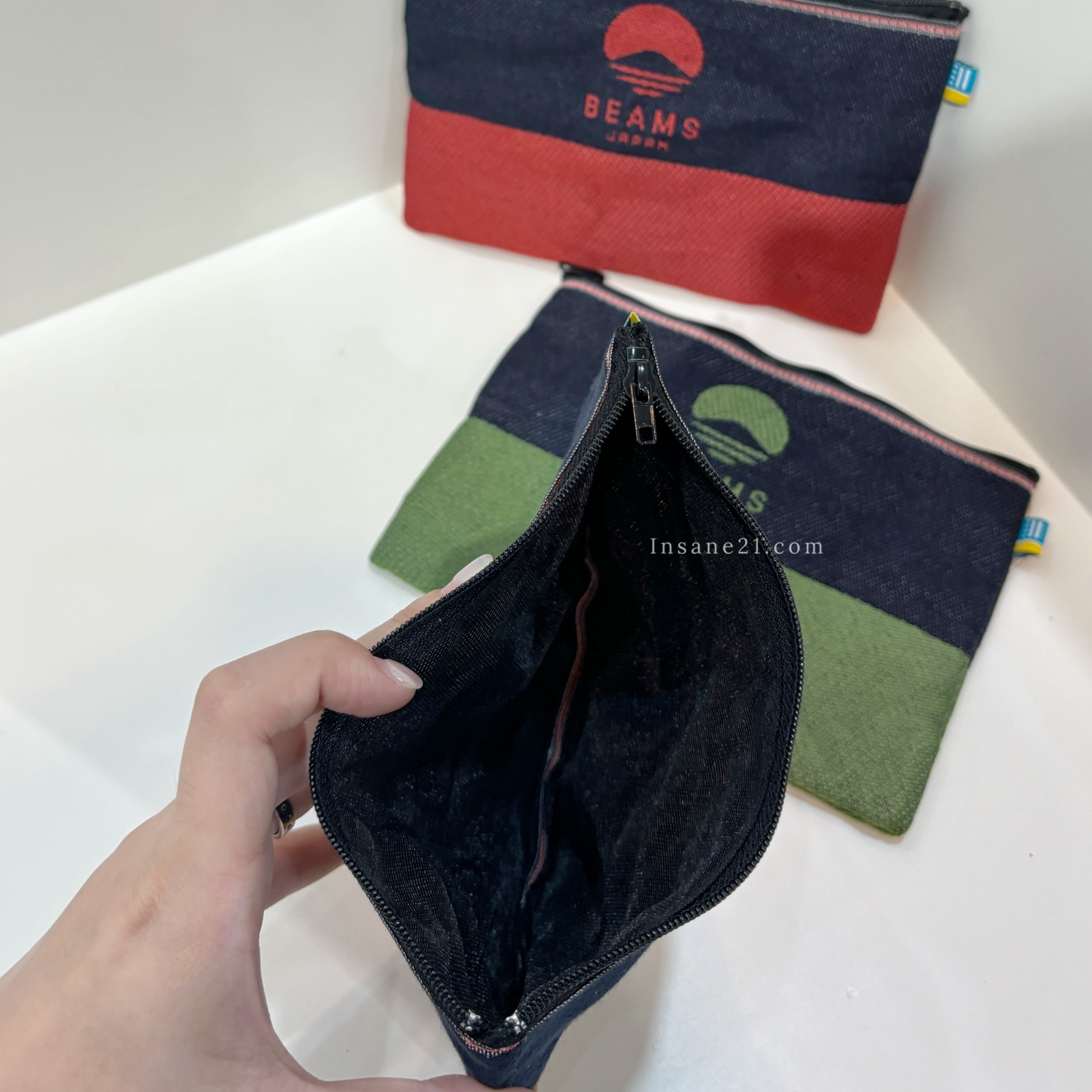 BEAMS編織化妝包