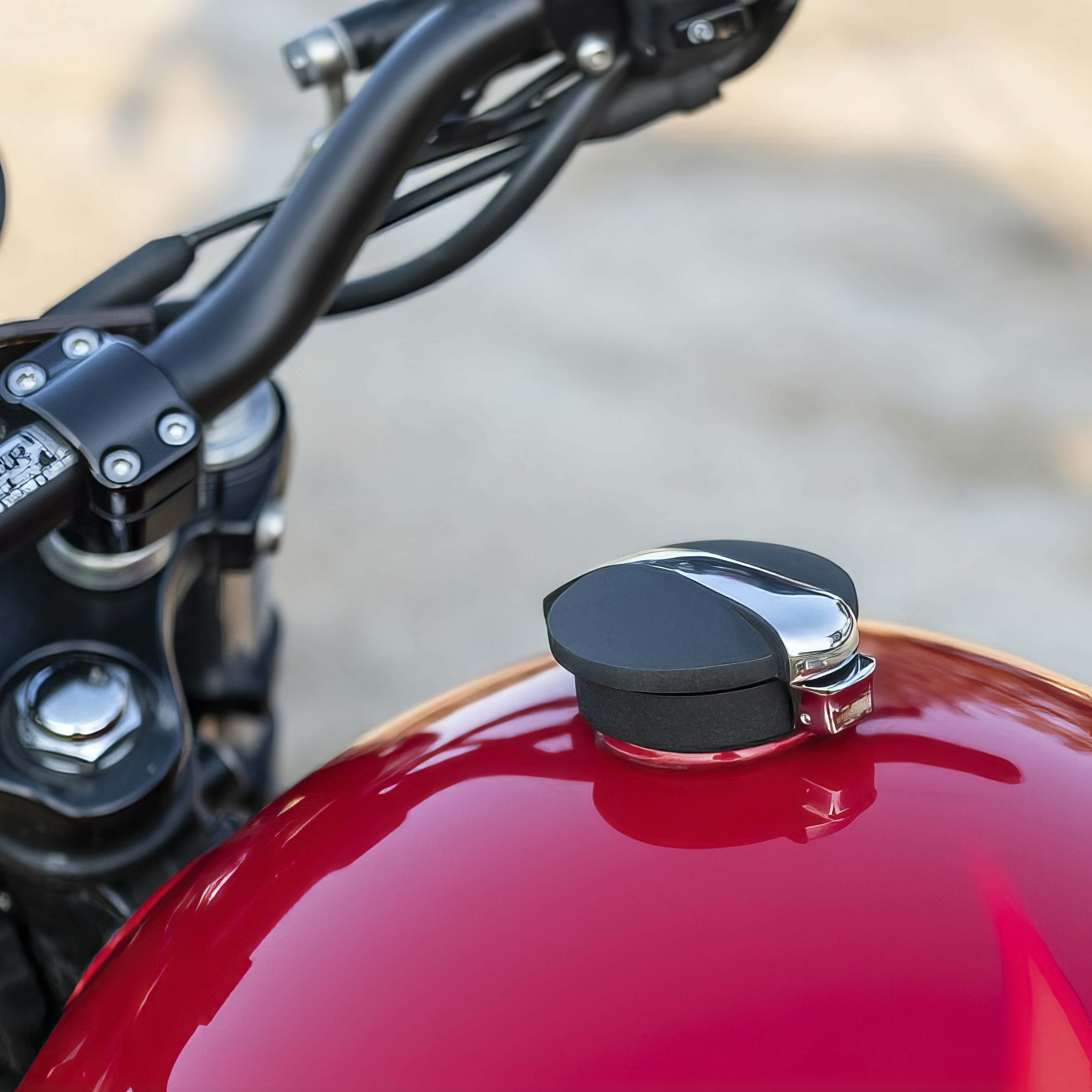 Motone 經典 Monza 可掀式 油箱蓋 黑銀