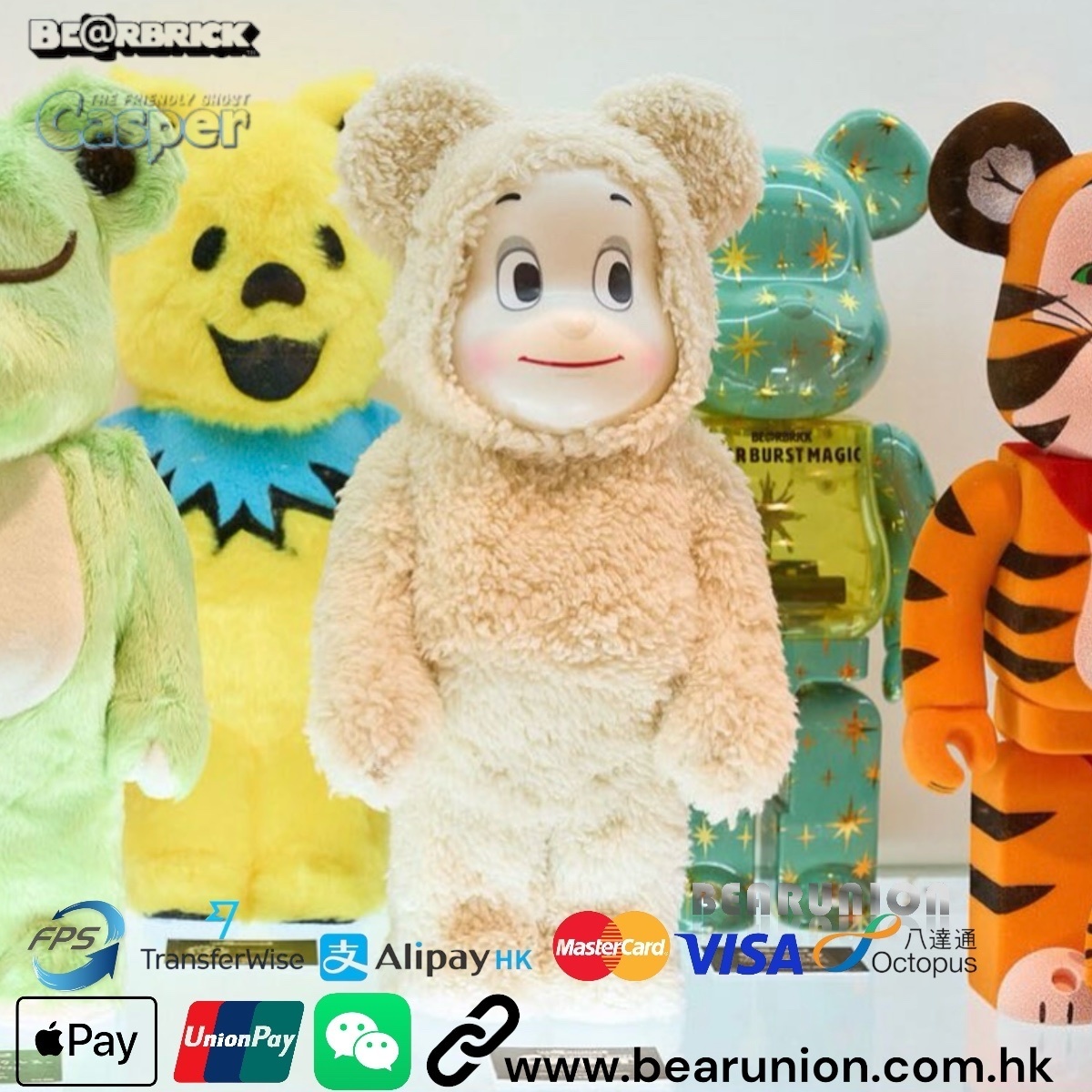 🥇現貨🥇Bearbrick 400% CASPER COSTUME