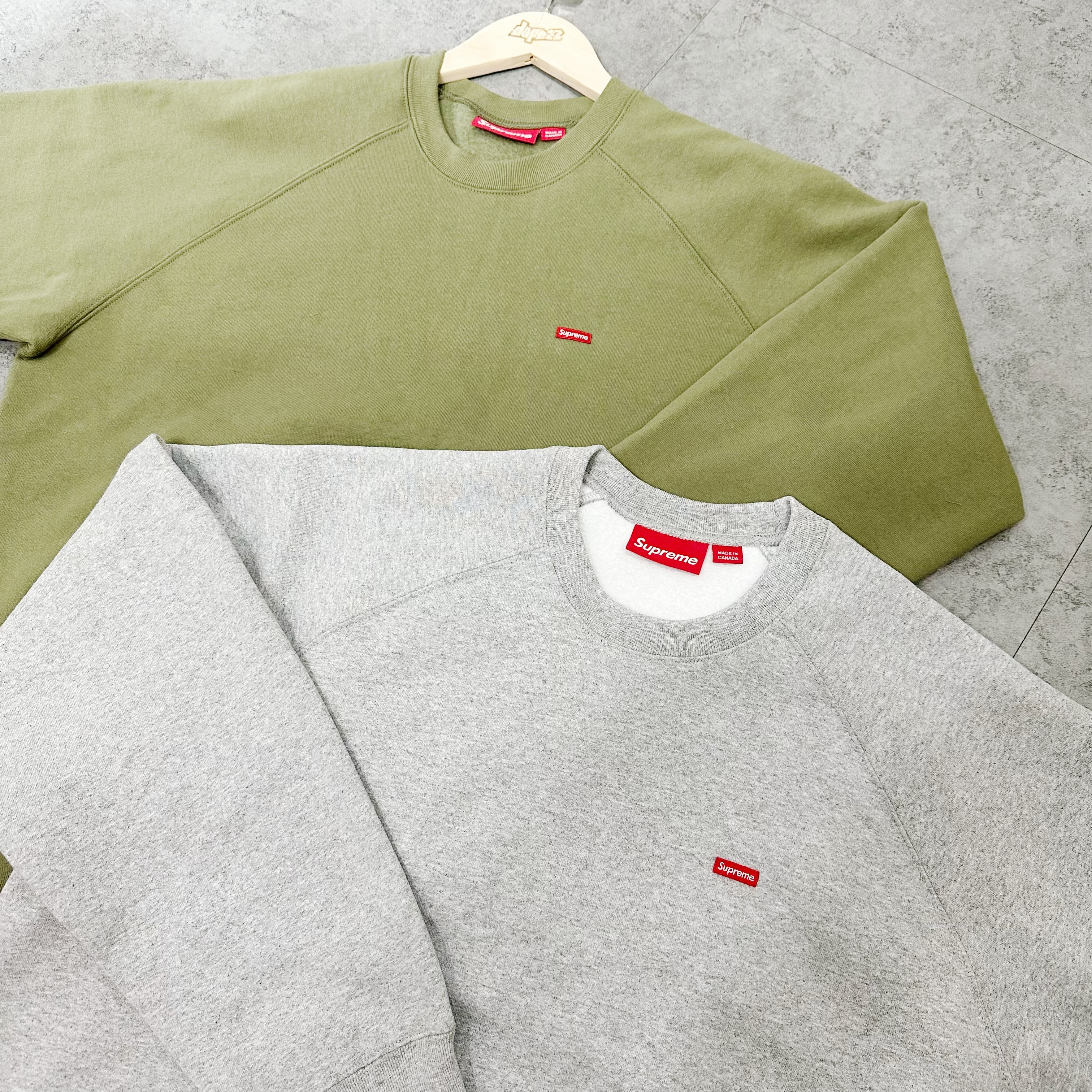 Supreme SS24 Shop Small Box Crewneck 城市限定New York(AGrey Supreme SS24 Shop Small Box Crewneck 城市限定New York(AGrey