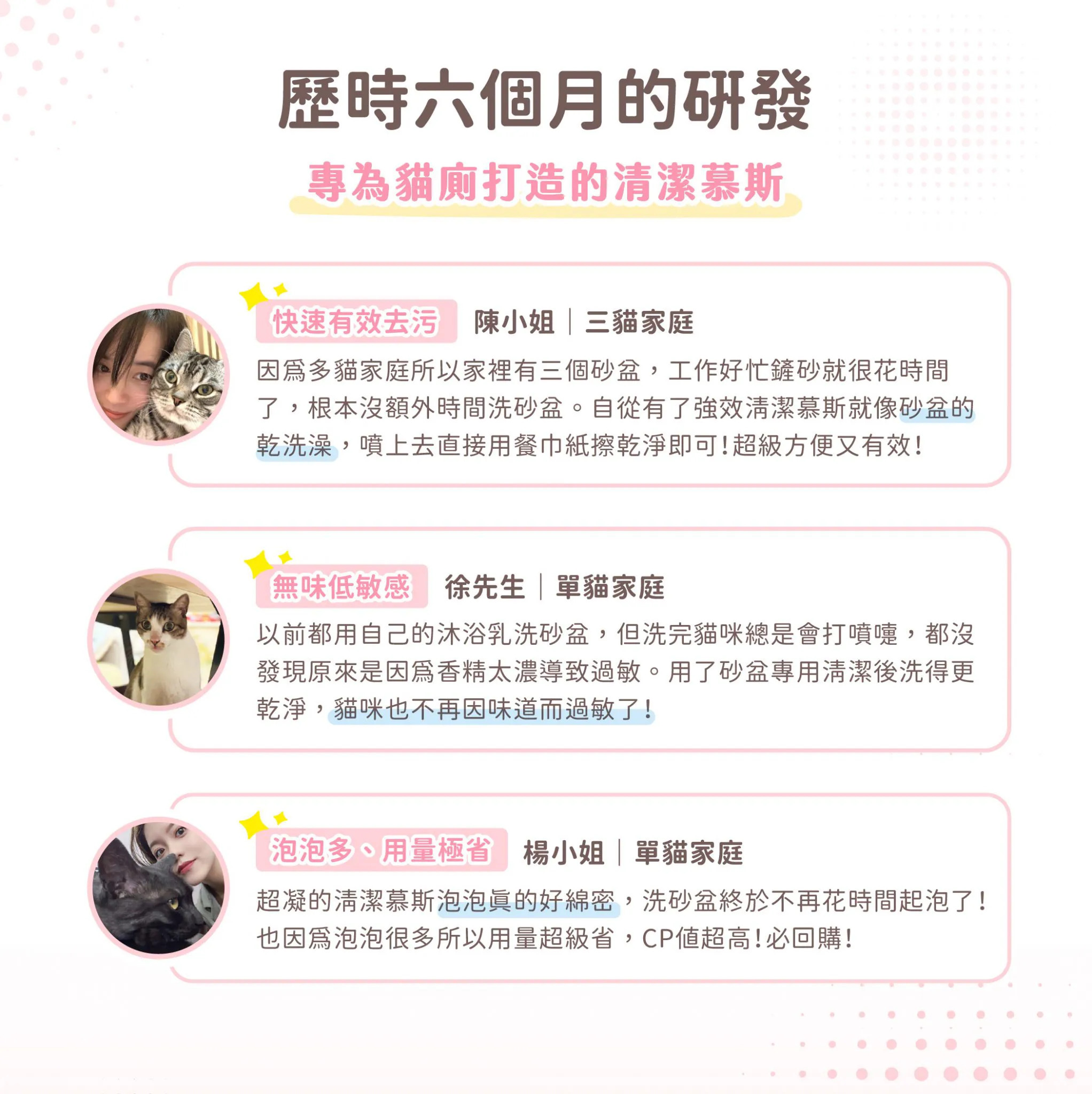 超凝小姐｜超強效貓廁清潔慕斯 300ml