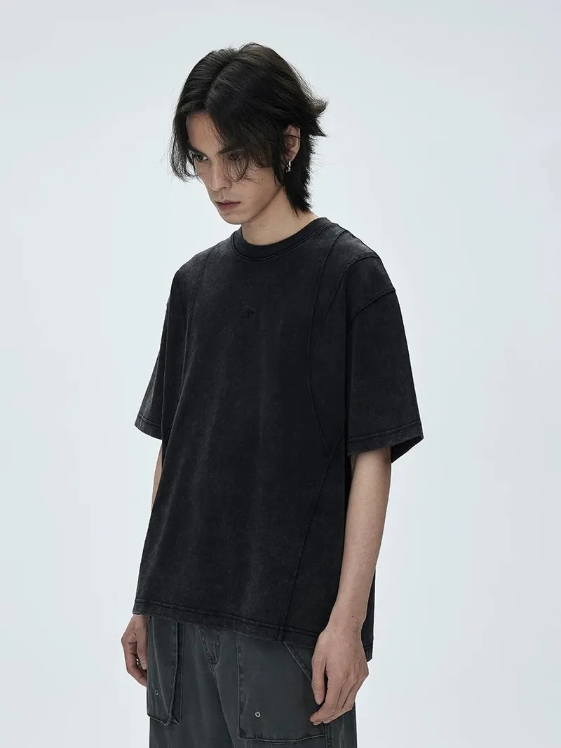 CATSSTAC 解構水洗短袖男重磅圓領短袖