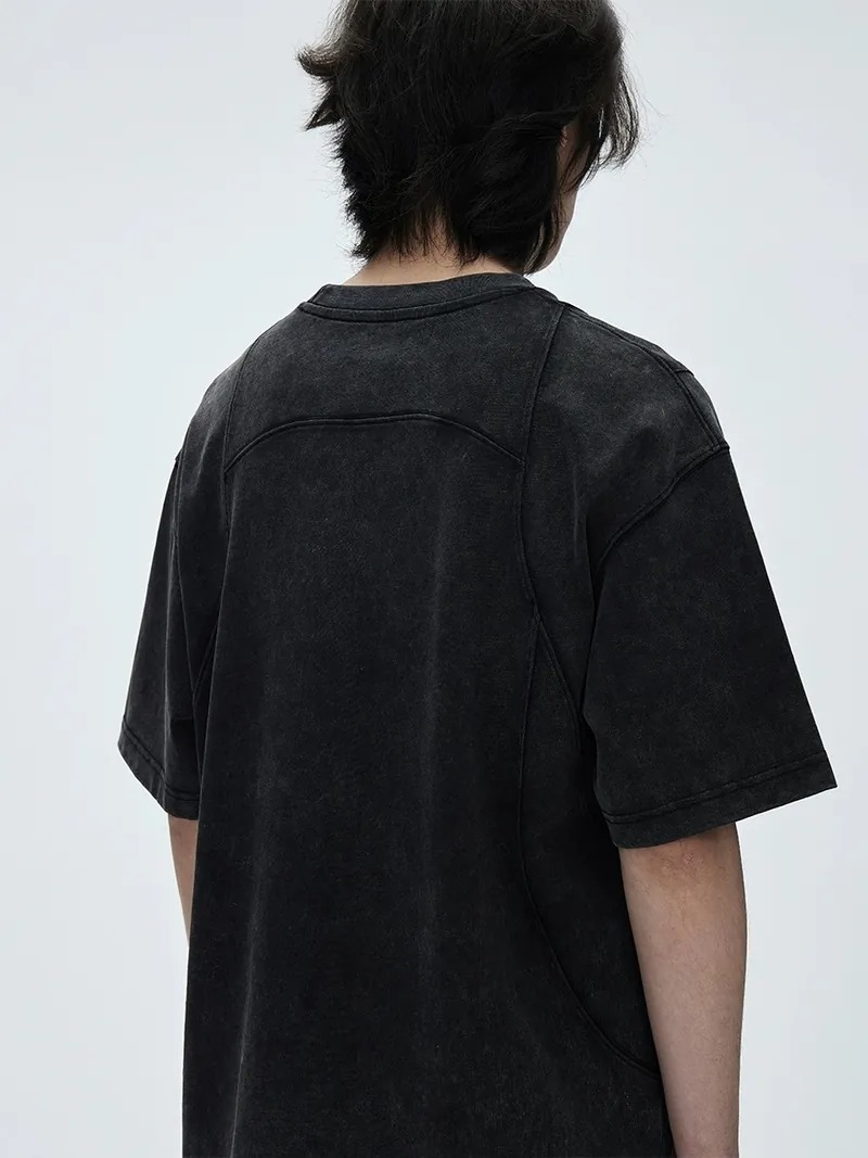 CATSSTAC 解構水洗短袖男重磅圓領短袖