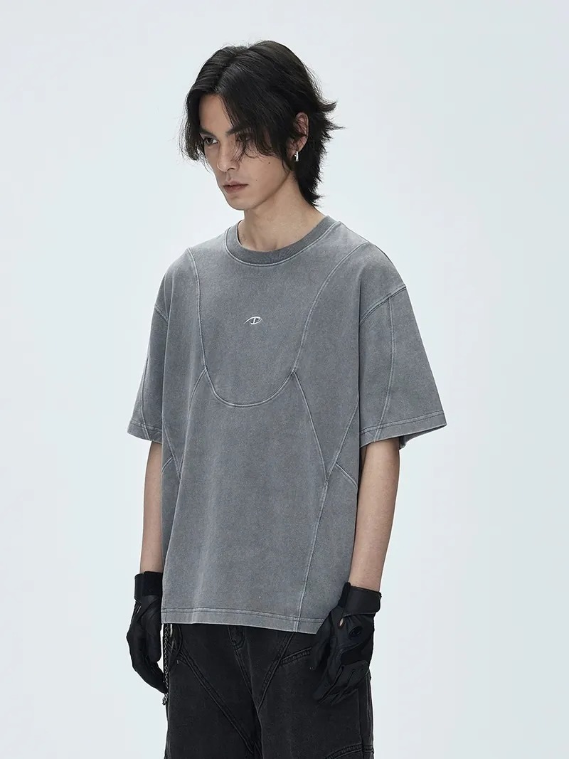 CATSSTAC 龜紋蠟染水洗解構短袖