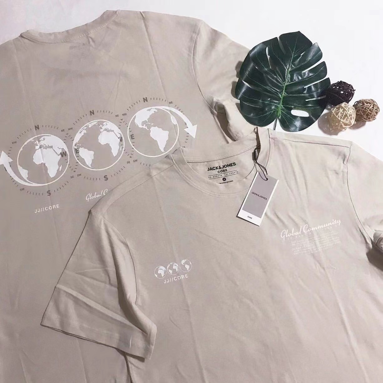 JACK & JONES GLOBE BACK PRINT TEE