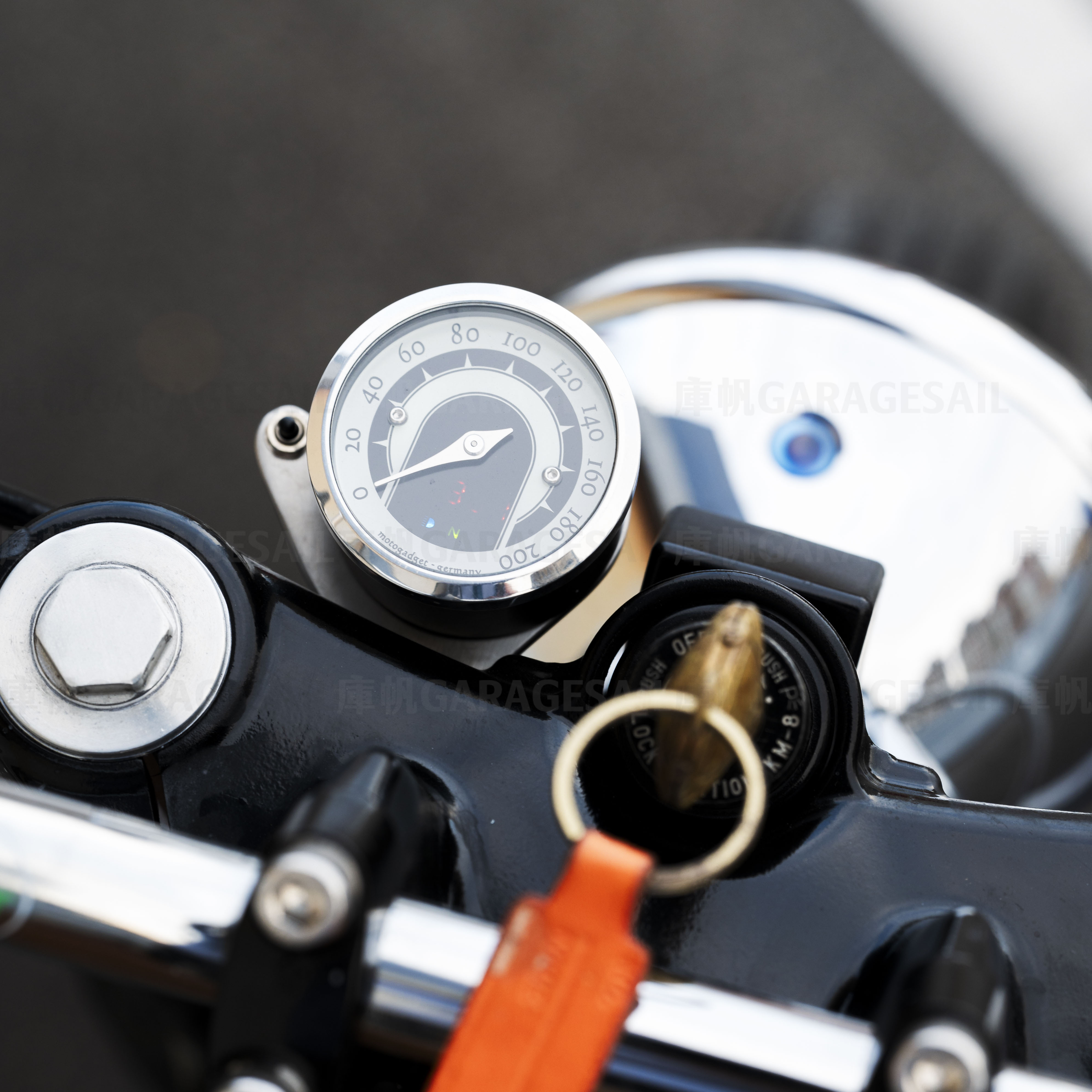 Motogadget 指針 時速表 49mm Speedster 黑銀