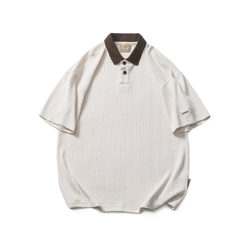 復古編織紋理POLO衫