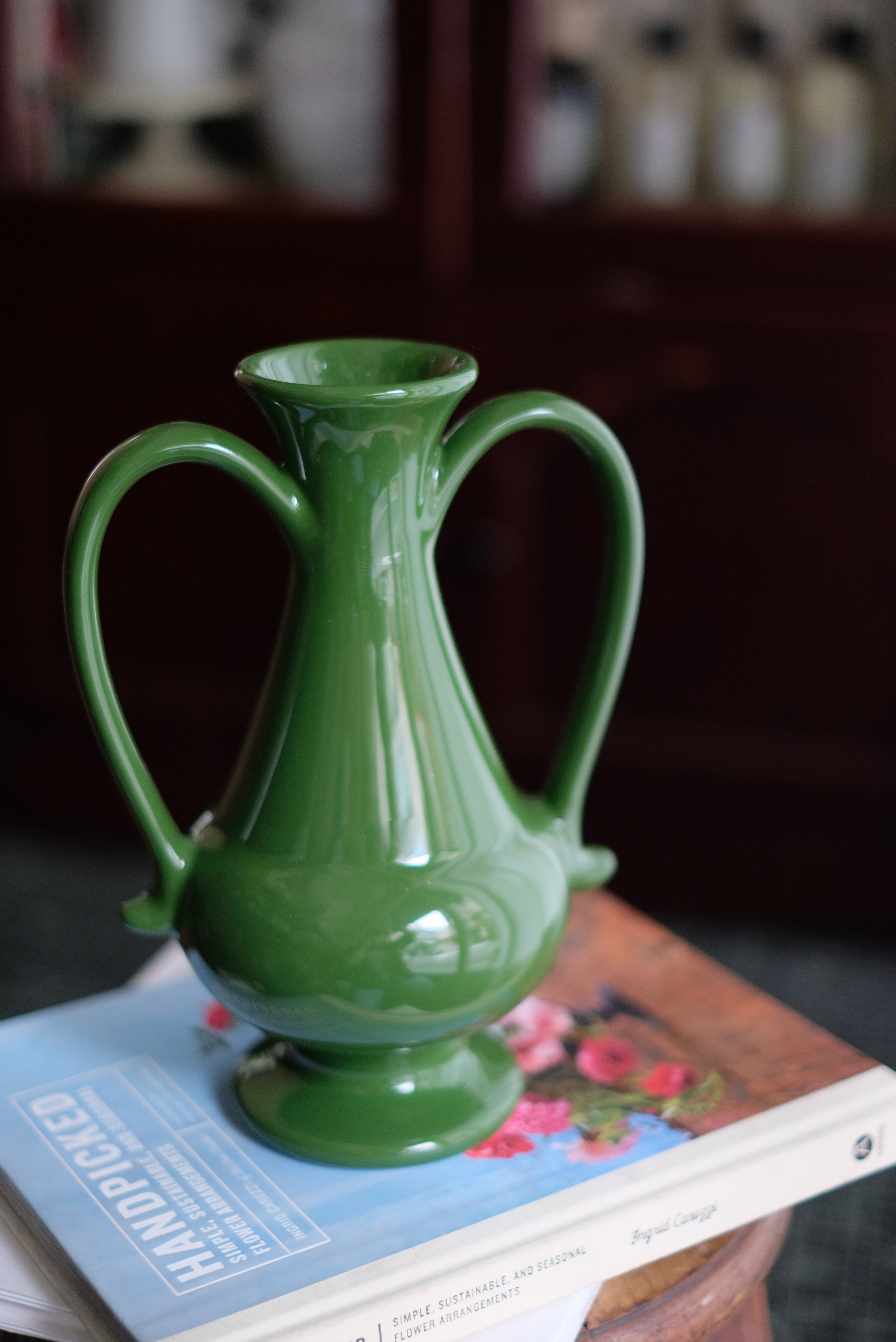 清新綠提耳花器