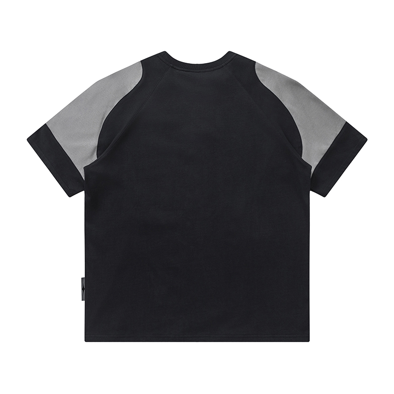 EVO賽車反光分割拼接短袖