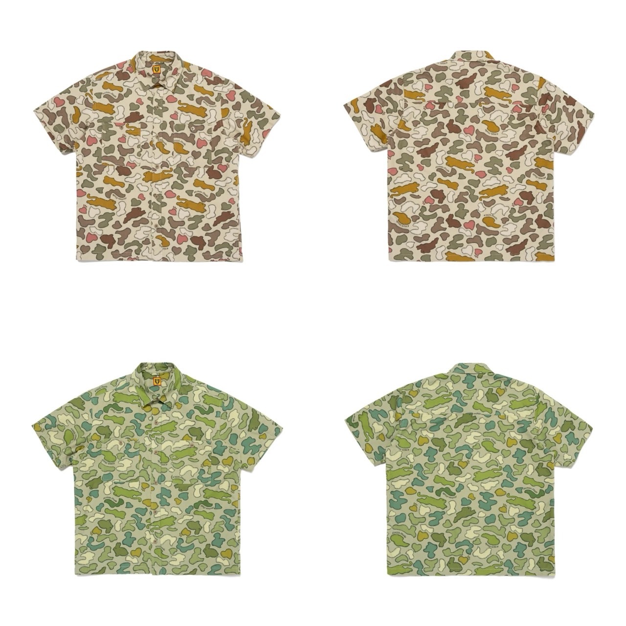 HUMAN MADE X KAWS CAMO SHIRT 聯名 迷彩 襯衫 XX27SH001