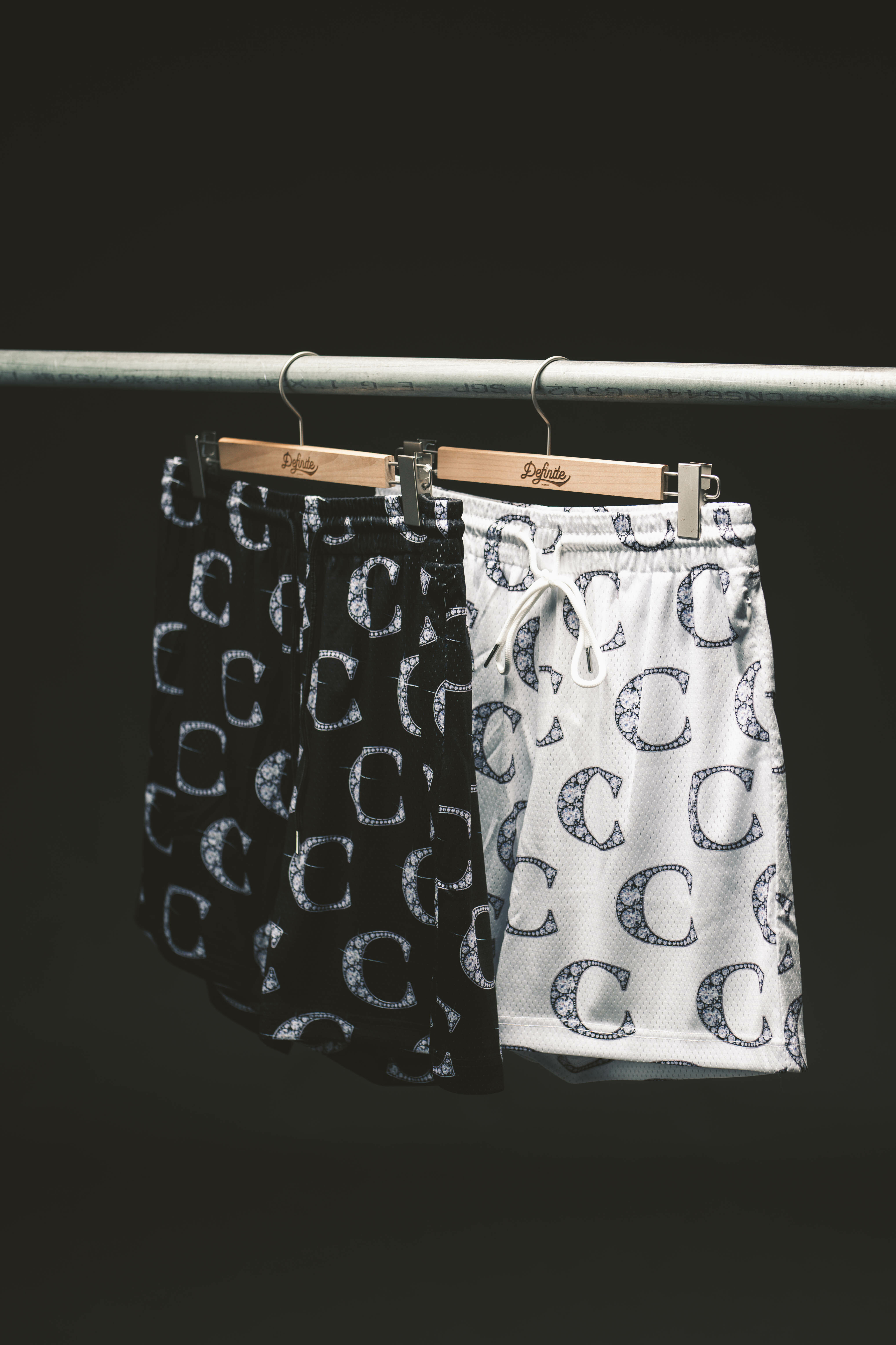 CAKE｜Diamond Shorts (Black/White)