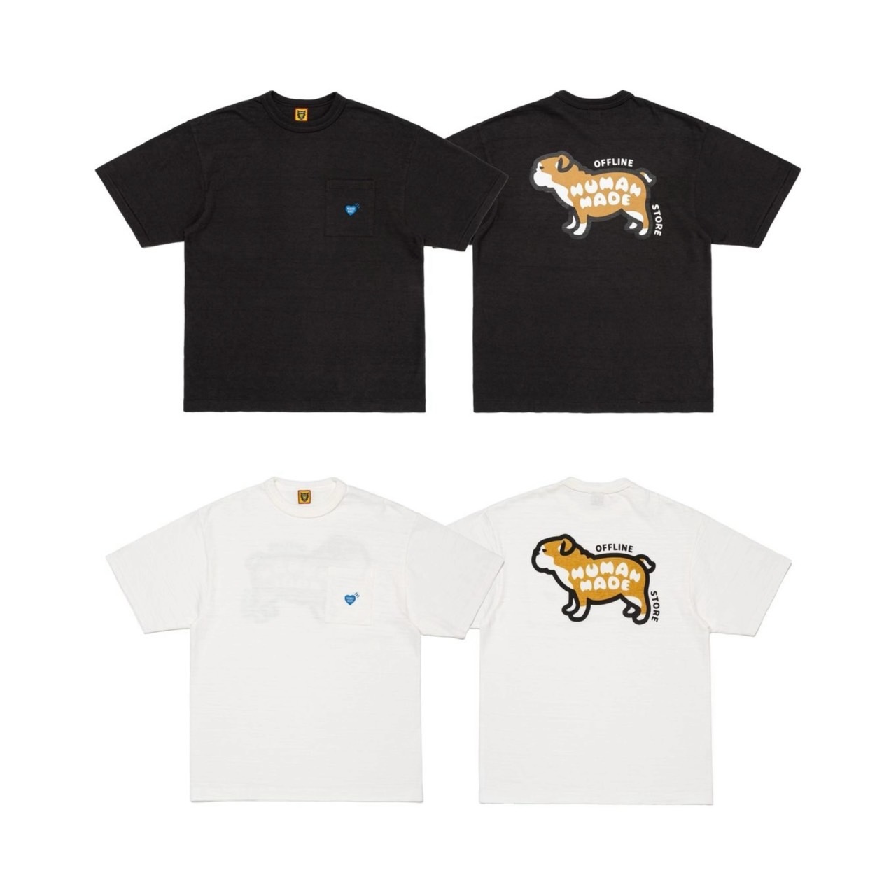 HUMAN MADE POCKET T-SHIRT OFFLINE STORE 狗狗 外苑店 限定 短袖