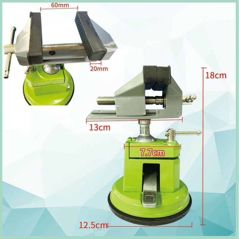 附發票｜BG626703吸盤虎鉗｜360度可旋轉小台鉗虎鉗 迷你核桃鉗 萬向吸盤台鉗 迷你工作台