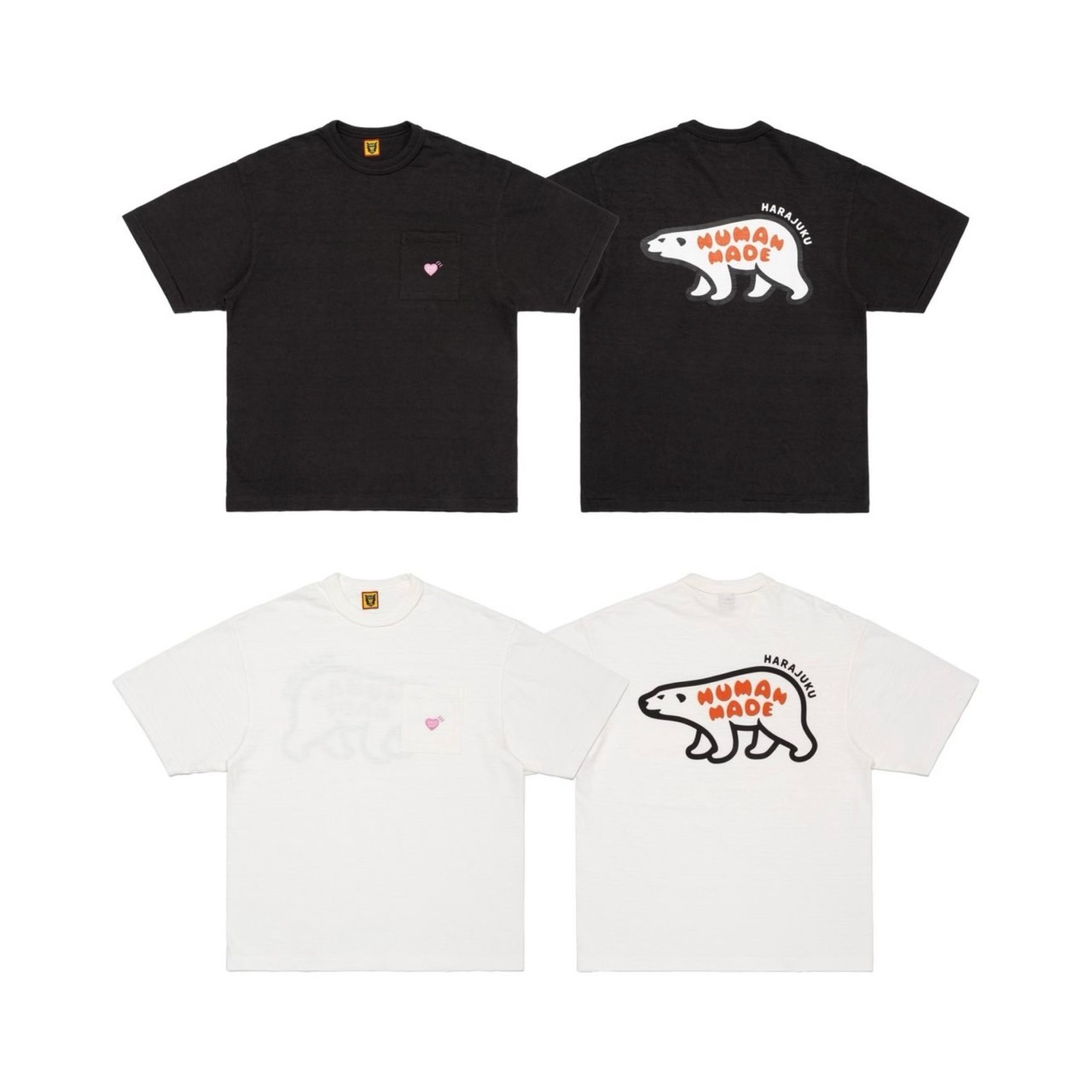 HUMAN MADE POCKET T-SHIRT HARAJUKU 北極熊 原宿店 限定 短袖