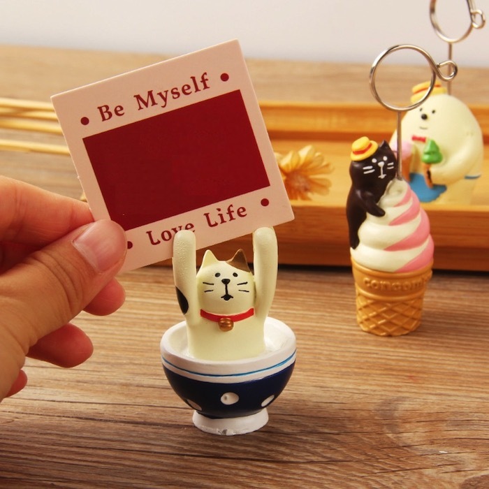 《42733》♾️夏日冰淇淋貓咪留言夾