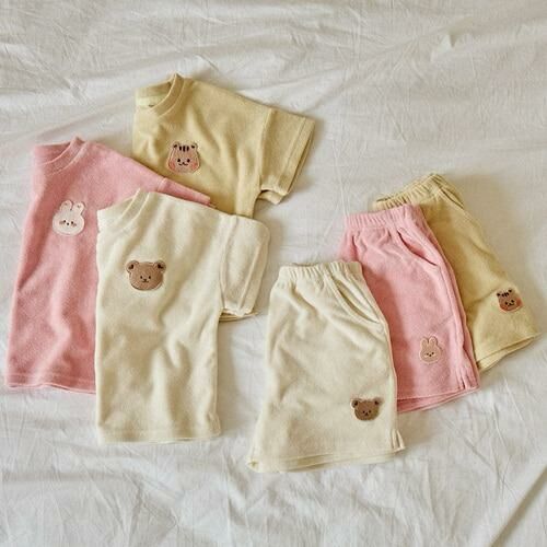 24S/S🌞DOTFRIENDS防褶皺耐磨毛圈布-上下短袖套裝