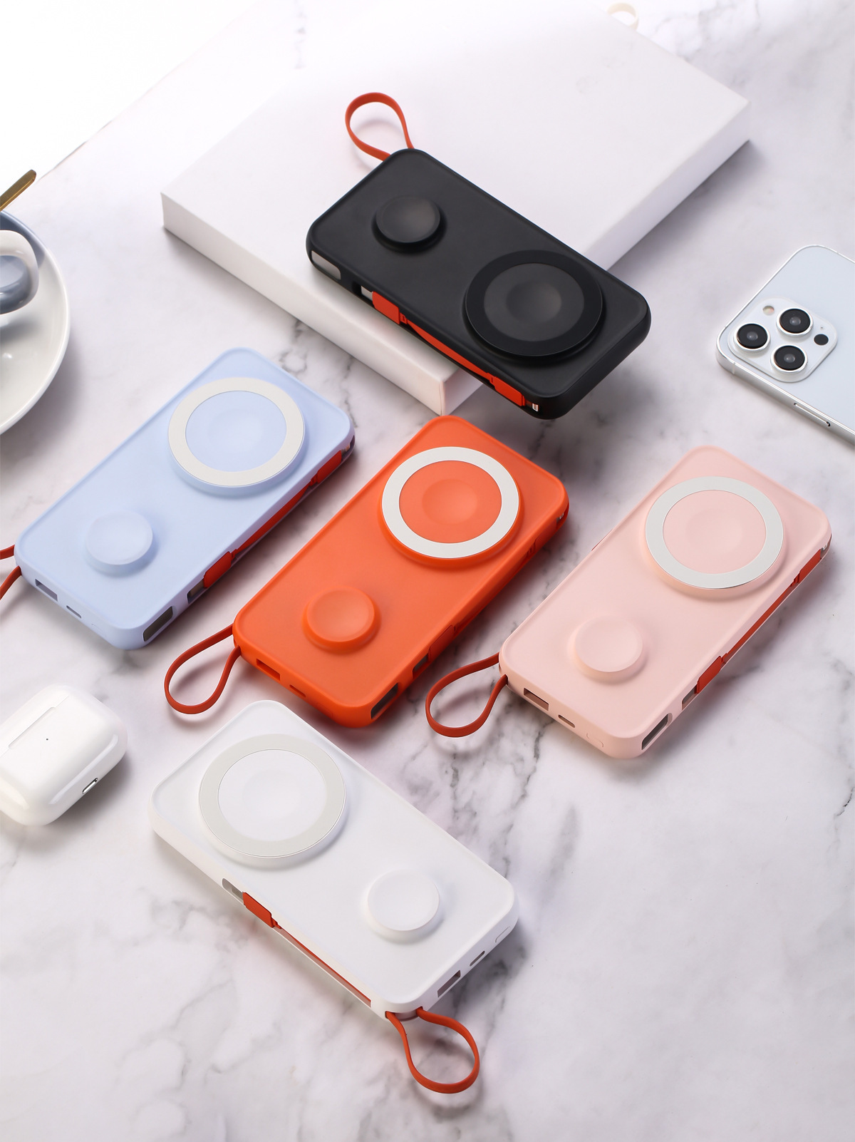 特價 KS20雙色無敵 22.5W磁吸行動電源 手錶、手機可用 雙向快充 磁吸行動電源10000mAh容量