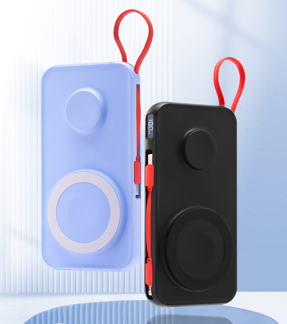 特價 KS20雙色無敵 22.5W磁吸行動電源 手錶、手機可用 雙向快充 磁吸行動電源10000mAh容量