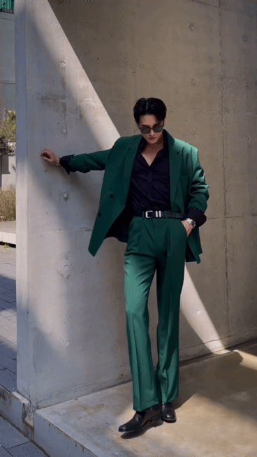 Bridge雙扣西裝外套 雙褶邊西裝褲