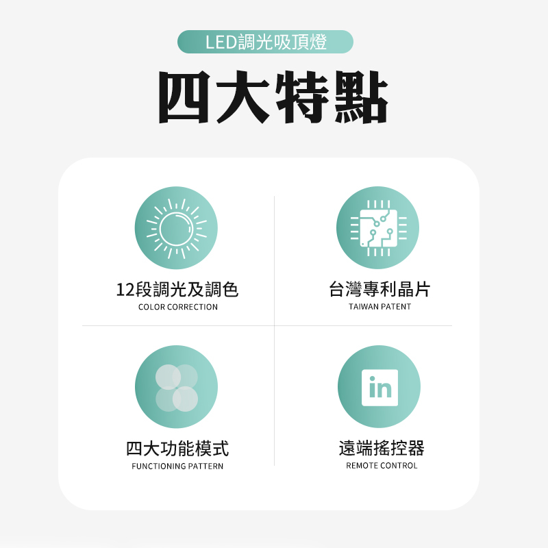 台灣製造 LED遙控調光吸頂燈 50W 75W 護眼無藍光 通過國家認證 兩年保固