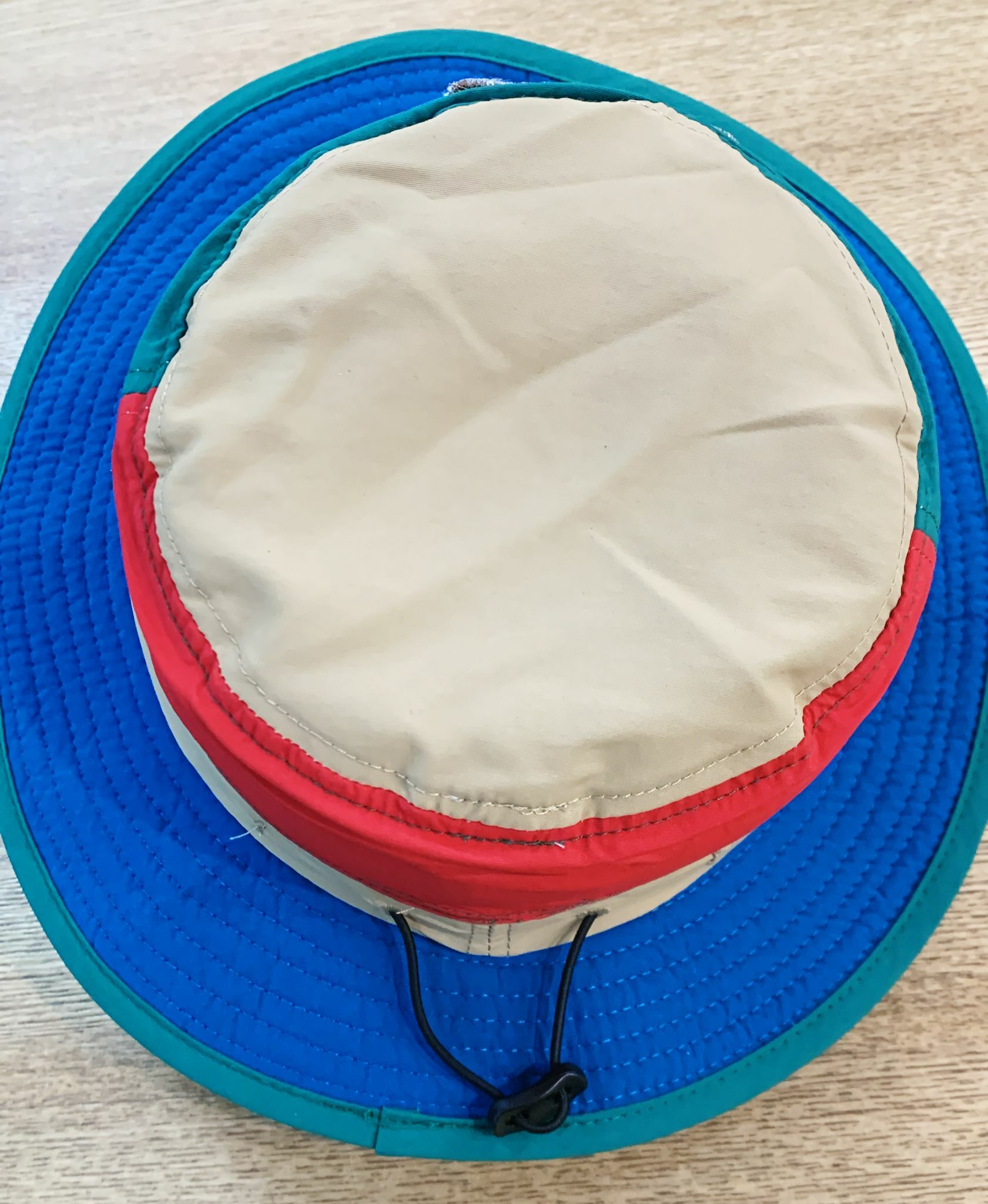 TNF 漁夫帽-拼色藍綠色