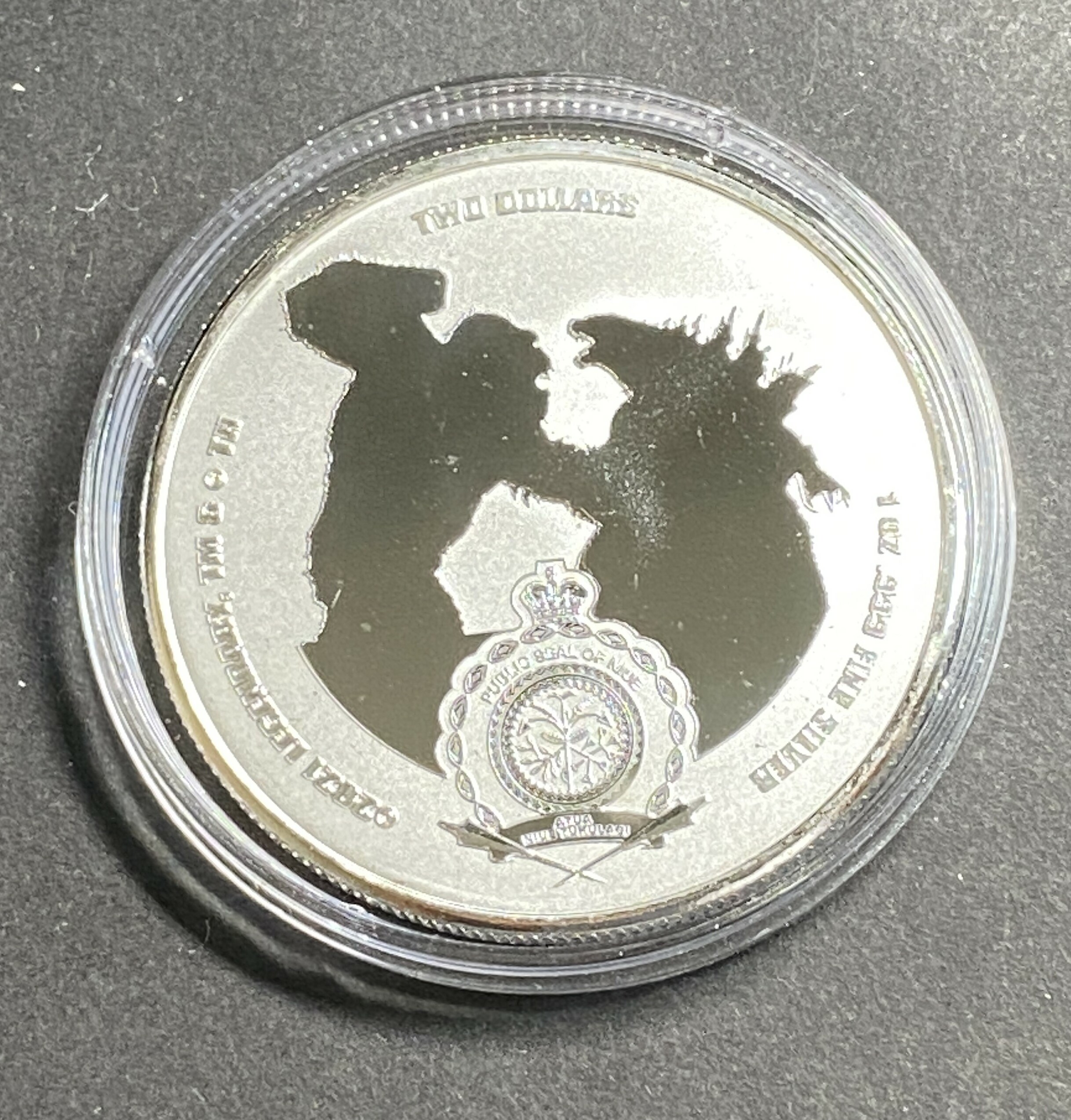 2021 Niue Godzilla 1 oz 99.99 silver coin