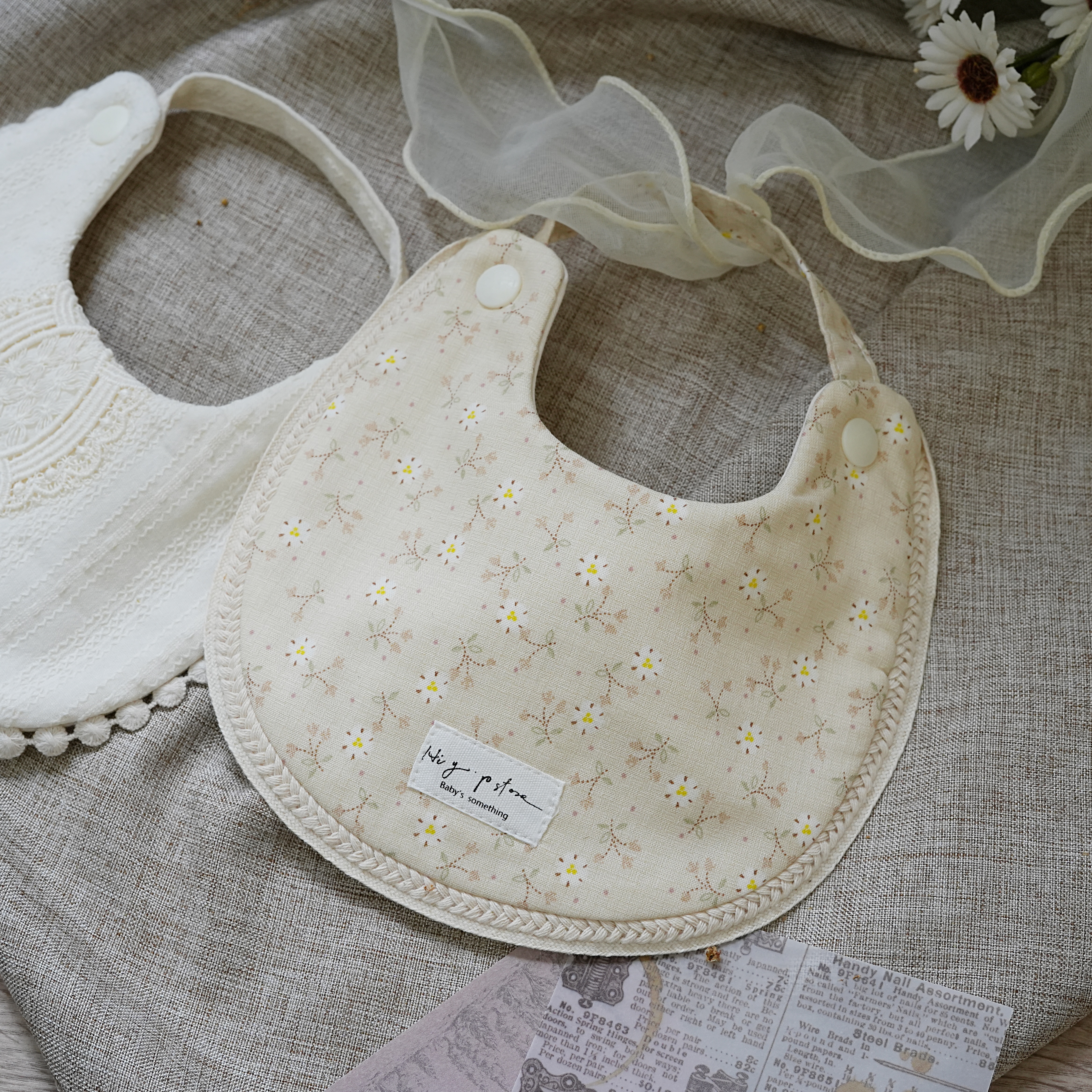 Hi Y.P store-手作圍兜-淡雅雪絨