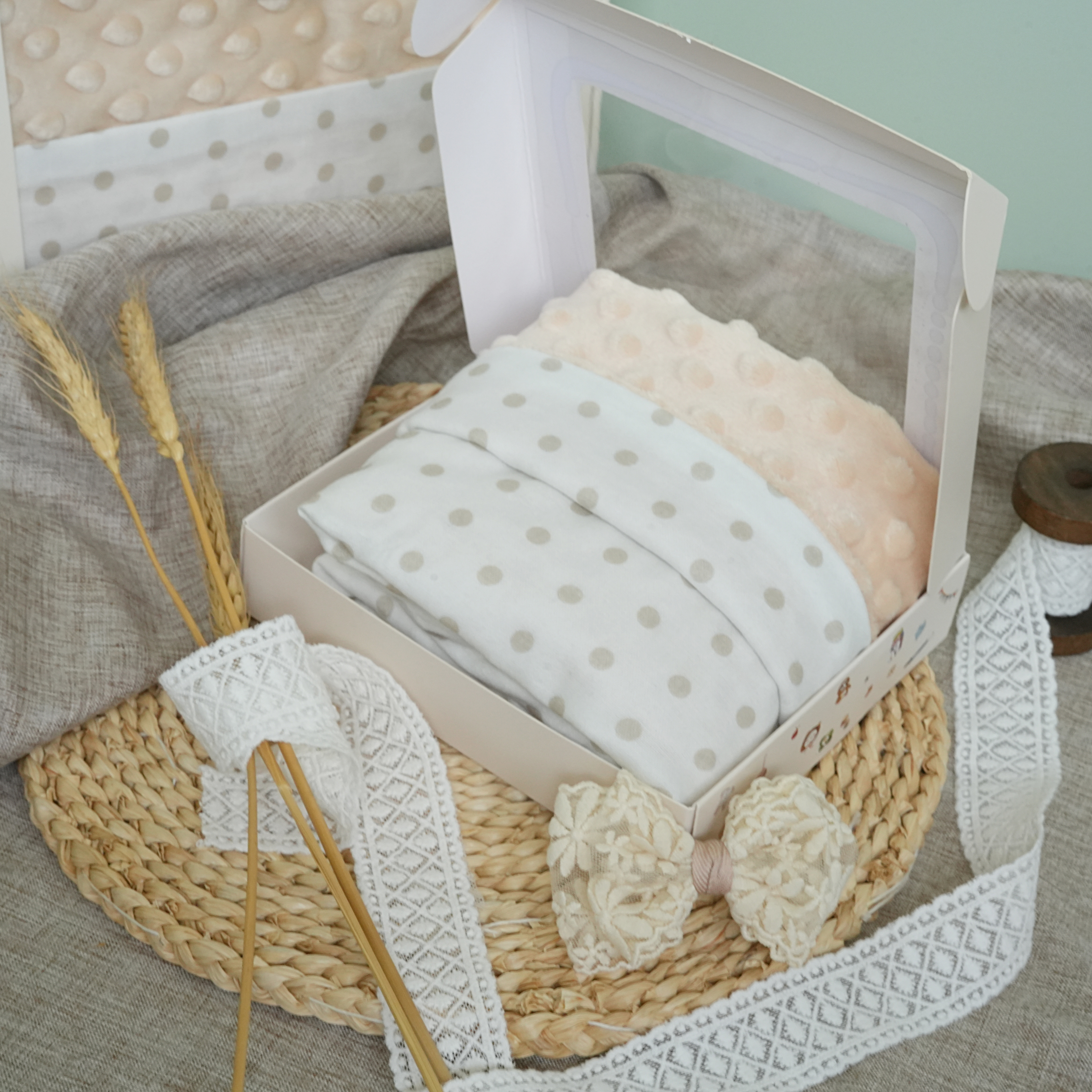 Hi Y.P store-嬰兒車蓋毯-獨家設計款-奶茶點點