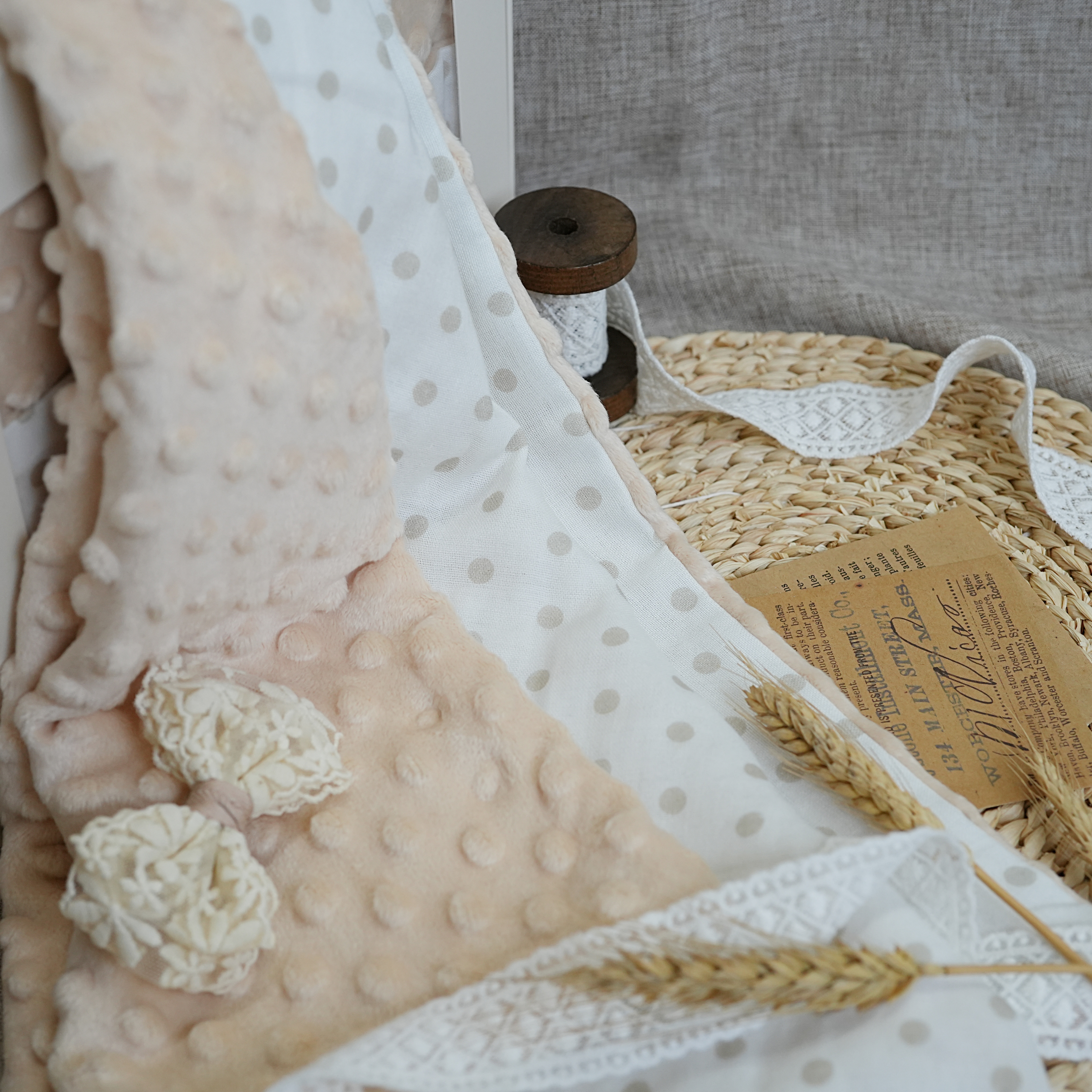 Hi Y.P store-嬰兒車蓋毯-獨家設計款-奶茶點點