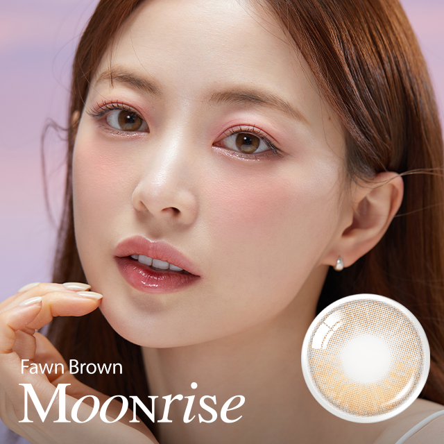[月拋] OLENS MOONRISE 1 month Fawn Brown 月拋彩妝隱形眼鏡｜每盒2片