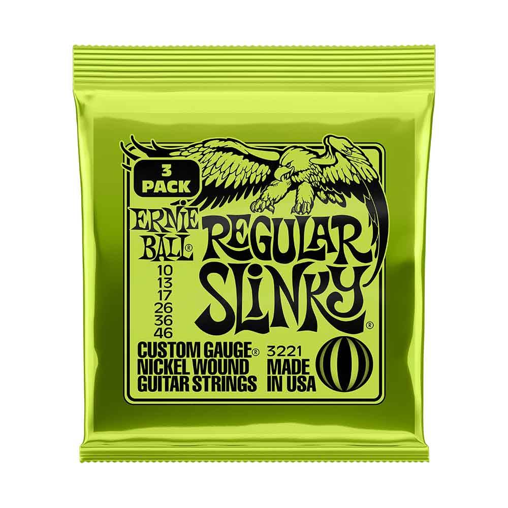 Ernie Ball Ernie Ball Super Slinky 3221 電吉他弦 鎳纏繞 老鷹弦三件組 10-46 — 三峽吉他 / Bass｜YA! 玩音樂