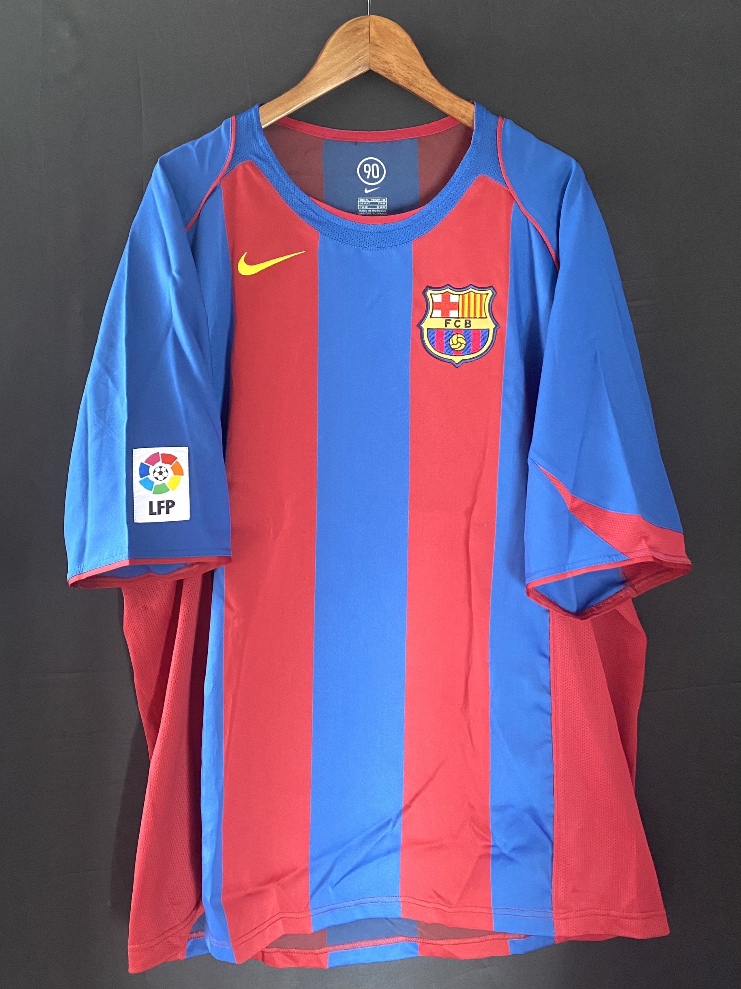 巴塞隆拿 2004-2005 Nike主場球衣連褲