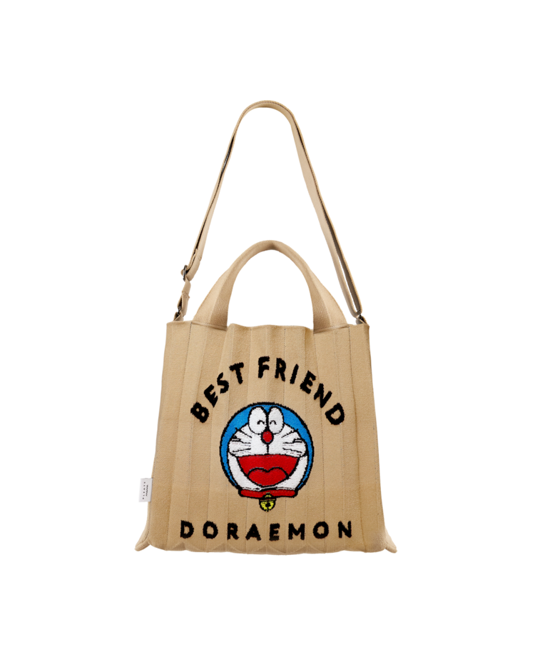 PLEATSMAMA Doraemon Edition 2WAY Cross Bag - BEIGE