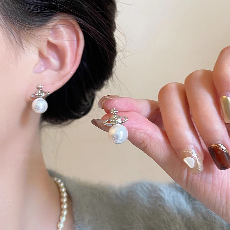 溫柔小土星珍珠墜