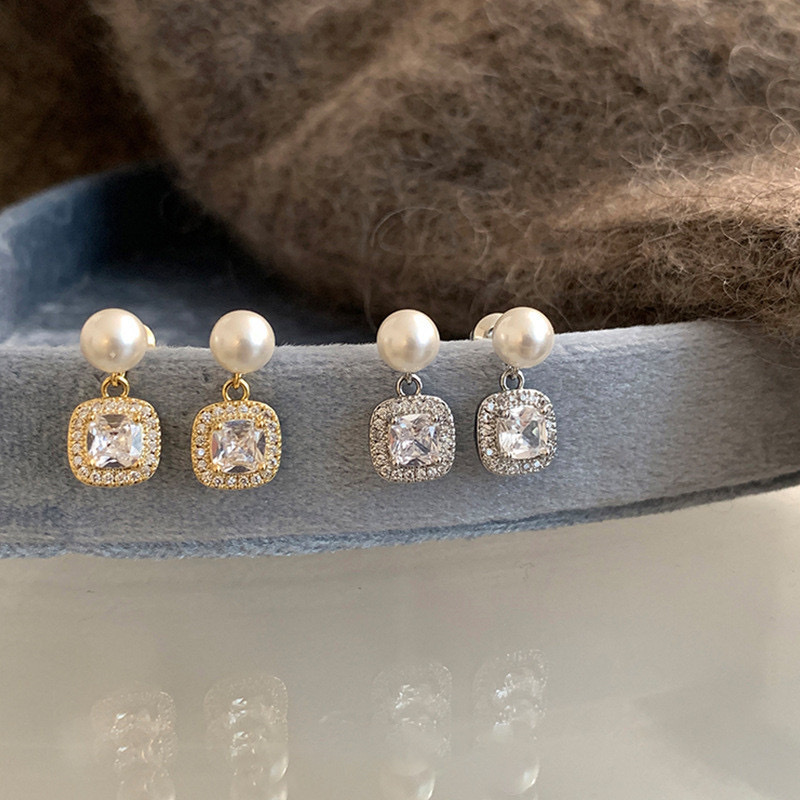 法感千金高奢方鑽bling珍珠墜