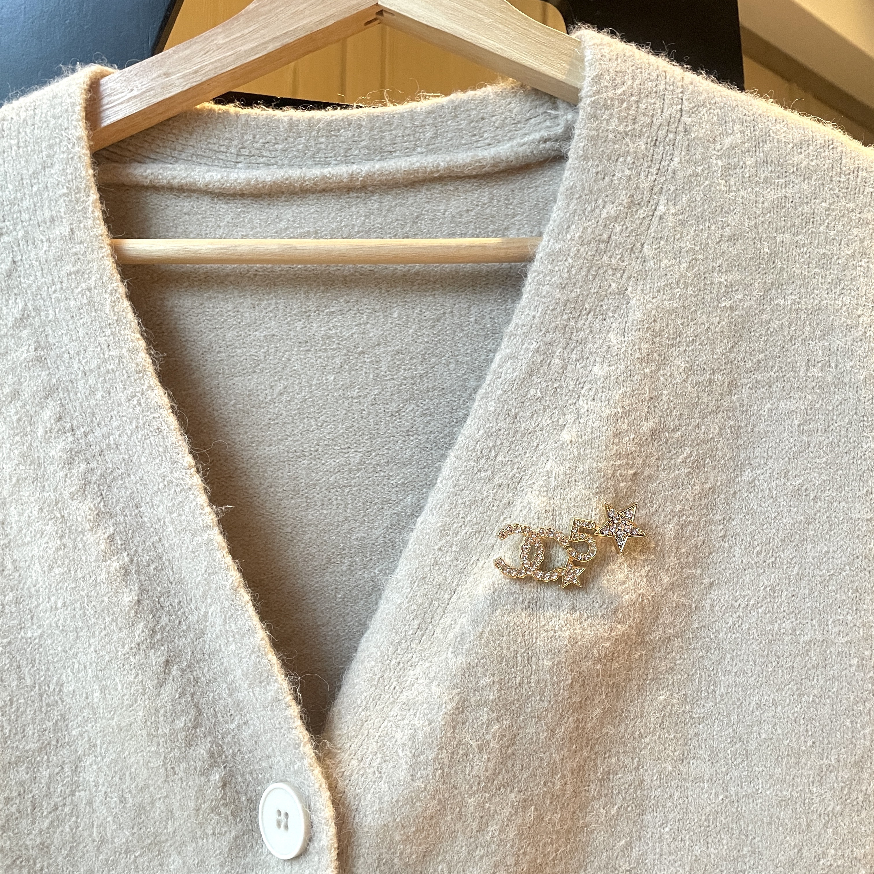 18k 夢幻星空鑽5號定製胸針