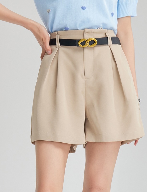 壓褶口袋休閒短褲 三色