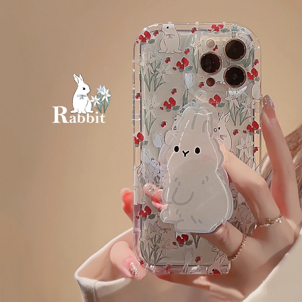 《42841》花園小兔子iphone手機殼(含支架)