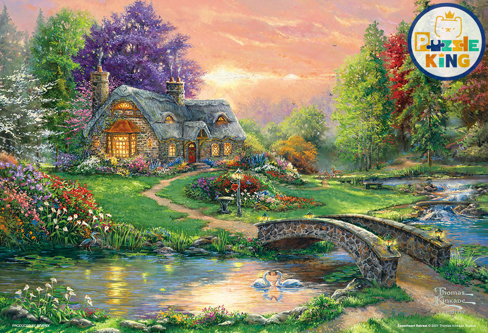 編織幸福的小屋 (畫布紋理)