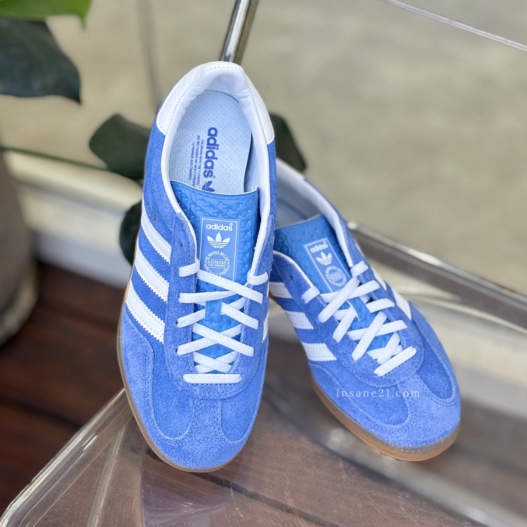ADIDAS GAZELLE INDOOR 麂皮 藍色 休閒 女鞋 HQ8717