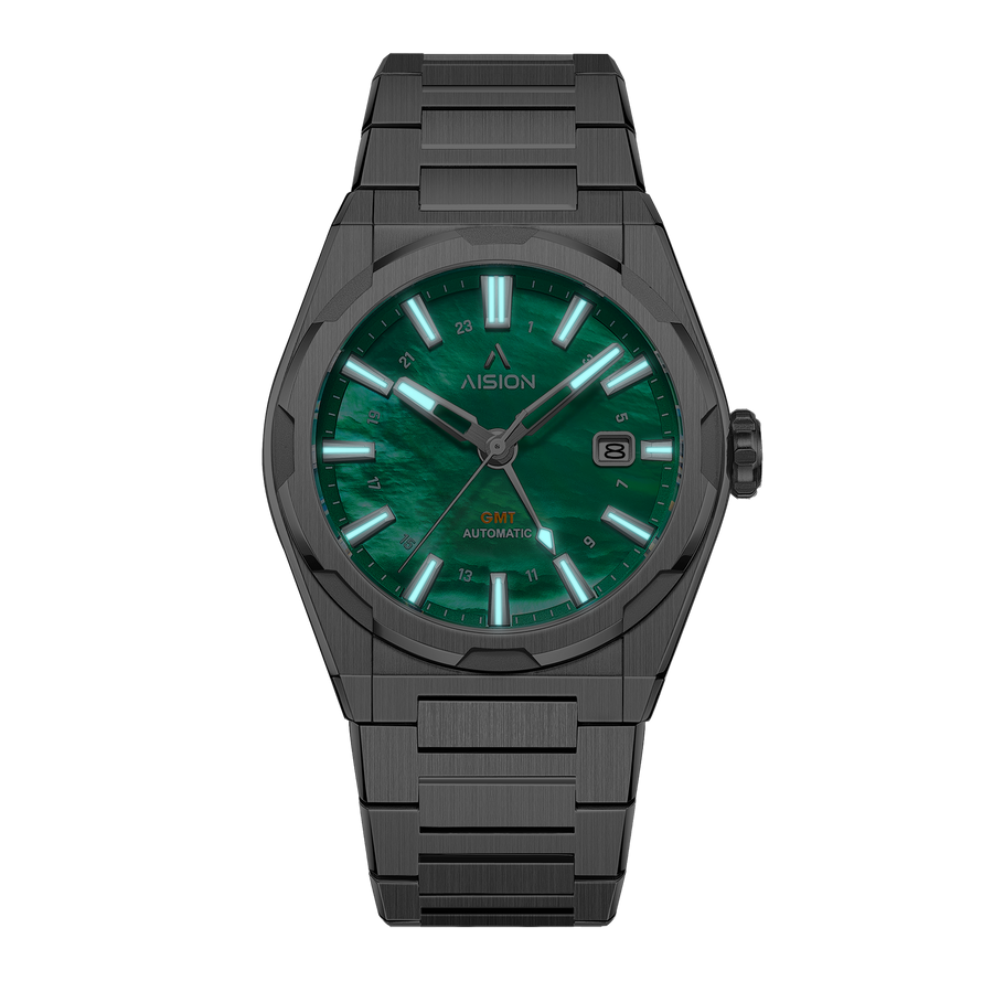 HANG GMT - Green MOP Dial