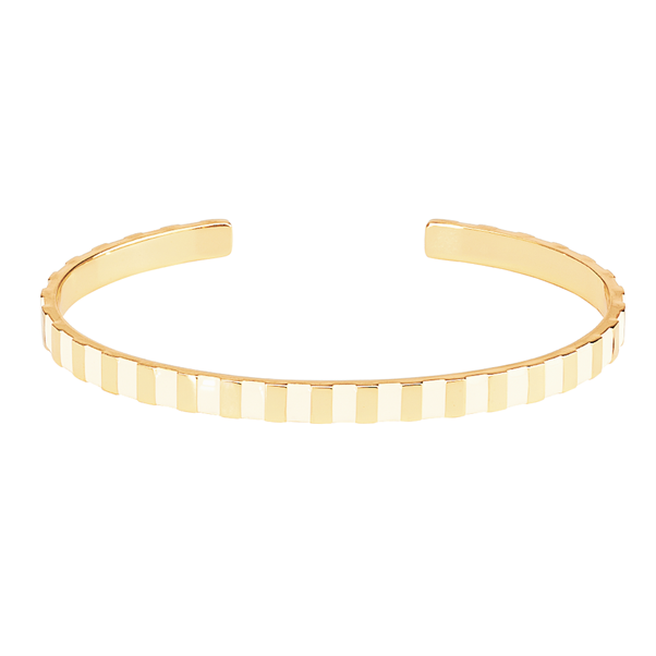 1BU1003-092 [BANGLEUP] Ines Classic Bangle Sand White #BUP15-INE-BAO03 (A-K11-E)