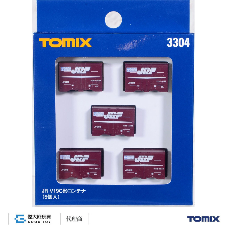 TOMIX 3304 貨櫃 JR V19C形 (JRF標誌 5入)