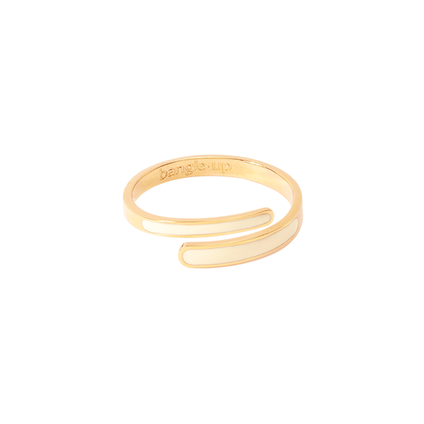 1BU1003-006 [BANGLEUP] Tara Ring Sand White #BUP12-TAR-BAG03 (A-K11-E)