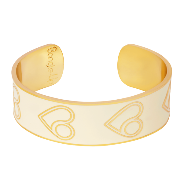 1BU0407-176 [BANGLEUP] B.HEART Bangle White #BUP18-MDF-BSO03 (EU)