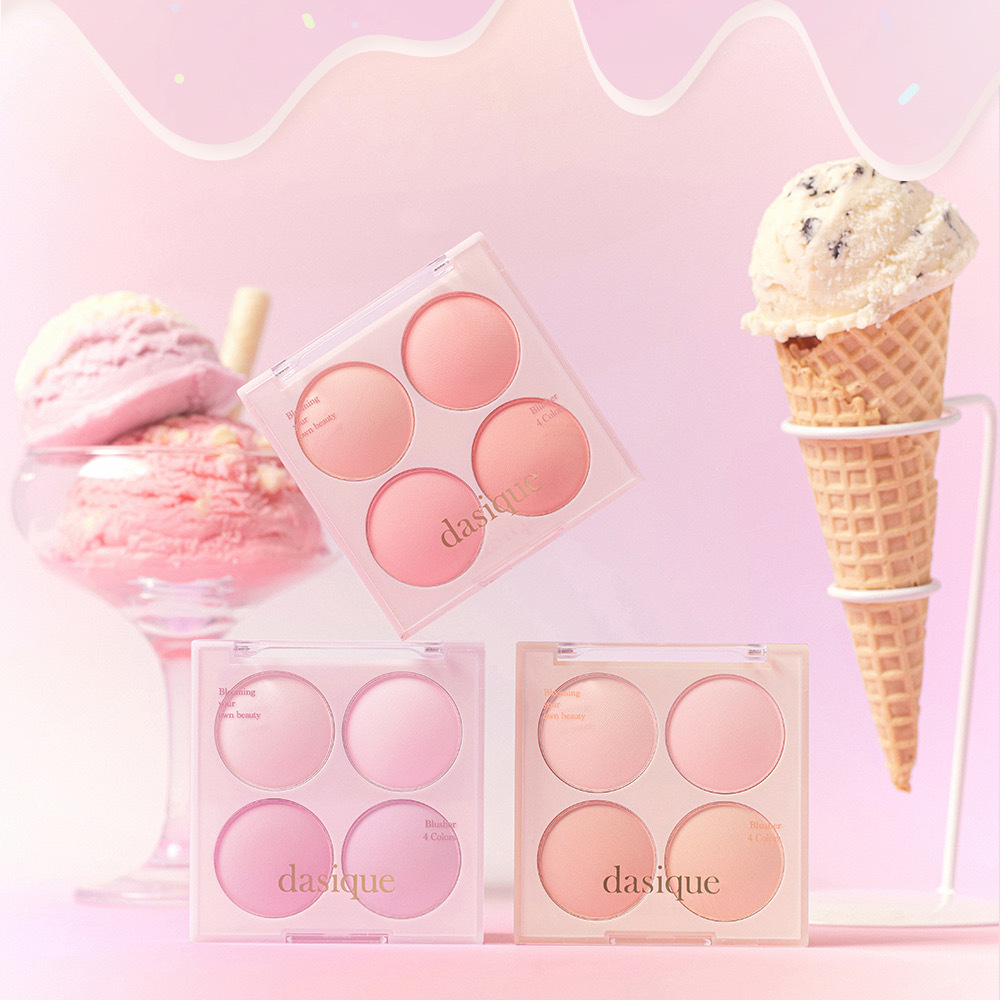 [dasique] BLENDING MOOD CHEEK (ICECREAM COLLECTION) 冰淇淋四色腮紅盤